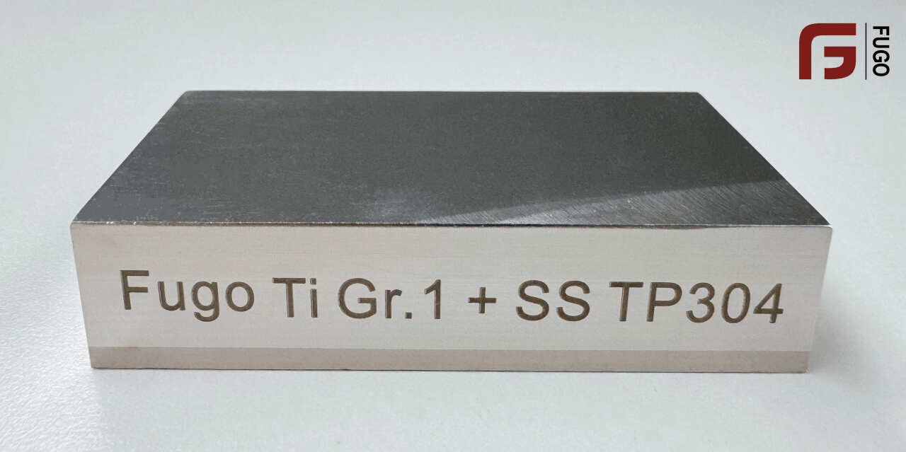 Placas clad de acero y titanio   